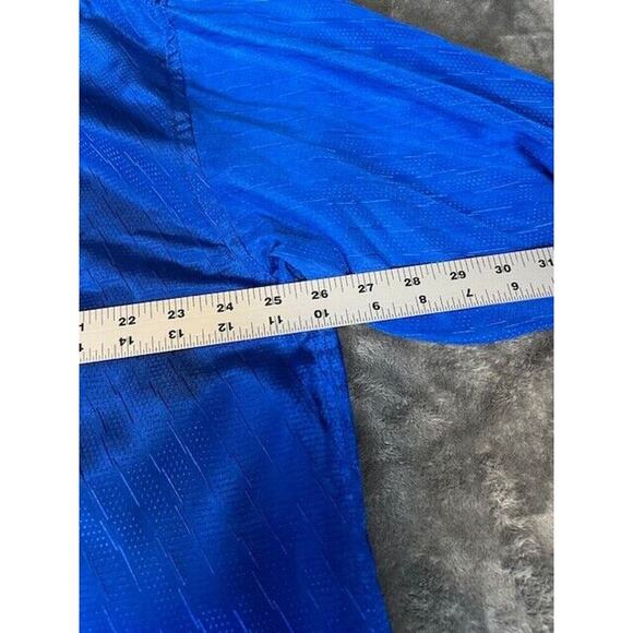 MENS ALBERTO CELINI BLUE TONE ON TONE SHIRT FRONT POCKET FRENCH CUFF XL RARE! - Picture 2 of 6